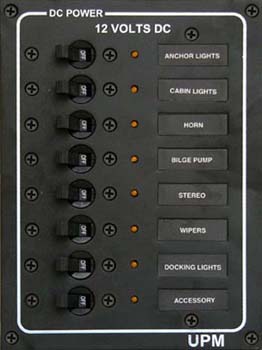 01-0007-1 dc circuit breaker panel